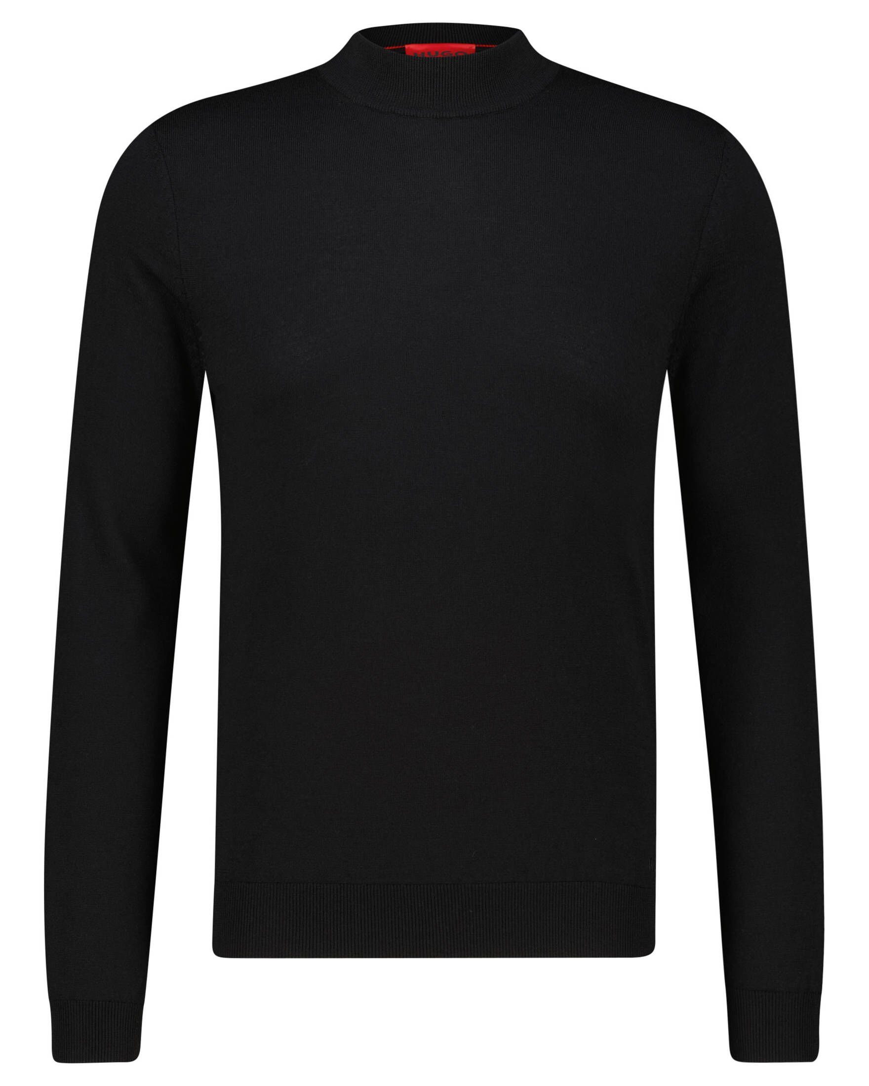 Wolle MATTEO Strickpullover aus schwarz (1-tlg) Herren HUGO SAN (15) Pullover