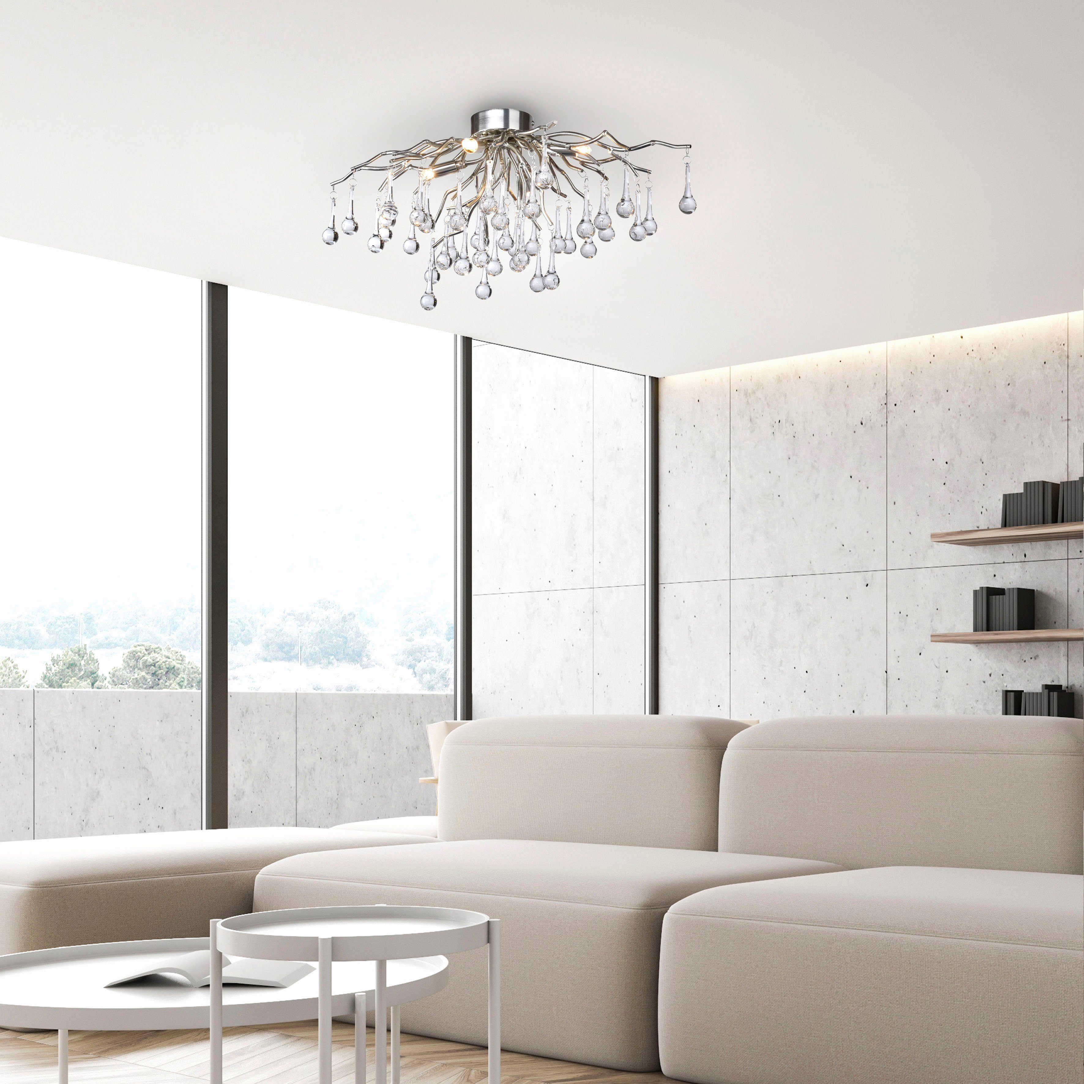 Paul Neuhaus Deckenleuchte ICICLE, ohne Leuchtmittel