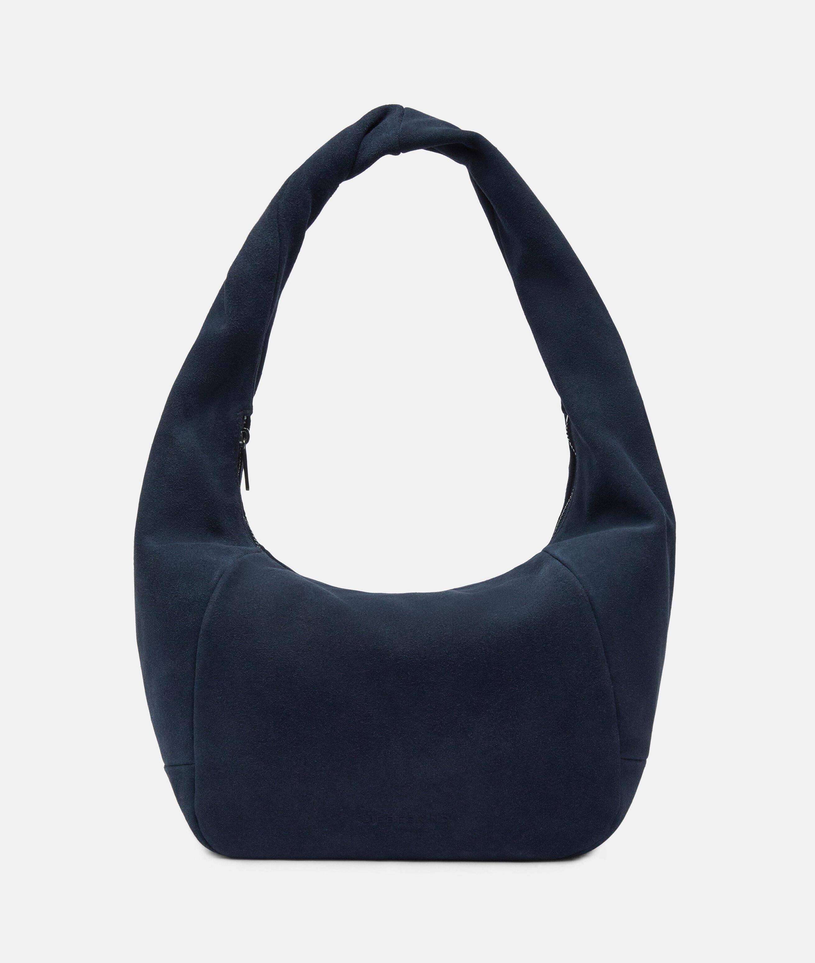 Liebeskind Berlin Schultertasche Farrah II Hobo M, Geräumige Beuteltasche aus weichem Veloursleder