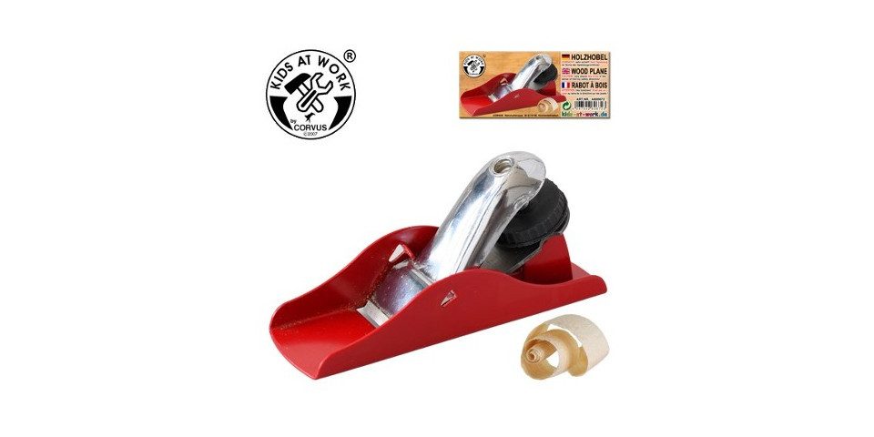 Corvus CORVUS A600672 - Kids at work: Holzhobel 13,5 cm, Metall Konstruktions-Spielset