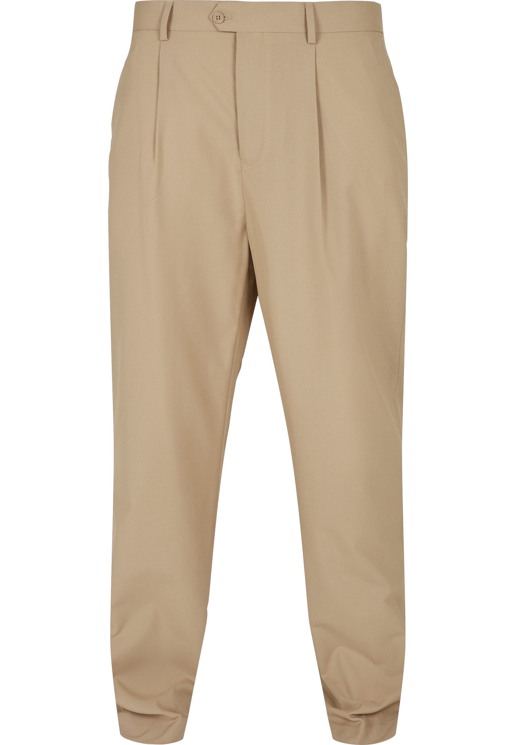 URBAN CLASSICS Stoffhose Urban Classics Herren Straight Pleat-Front Trousers (1-tlg)