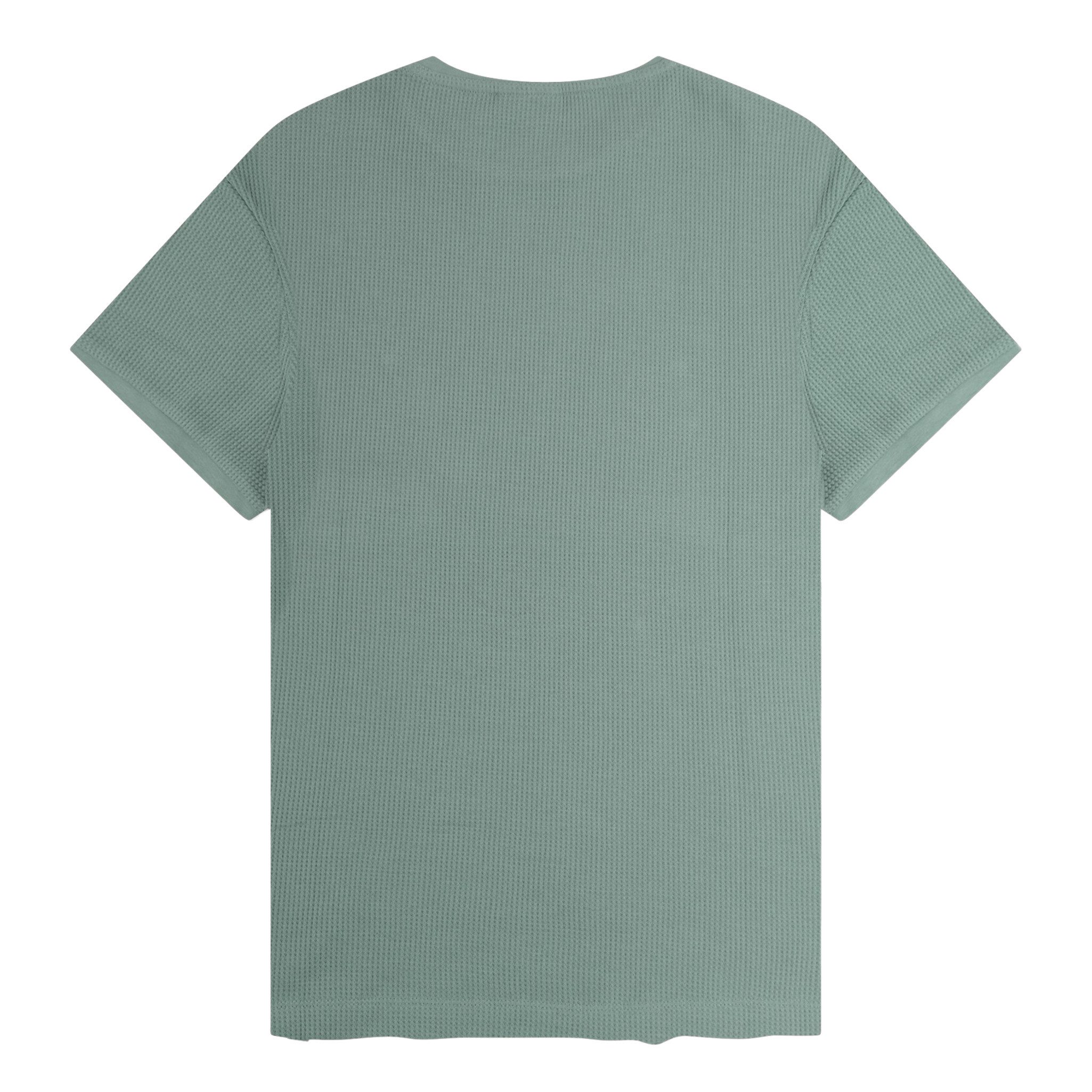 Bavarian Caps T-Shirt Bavarian Caps T-Shirt "Edelweiß Feinstrick" - grüngrau (T-Shirt, T-Shirt)