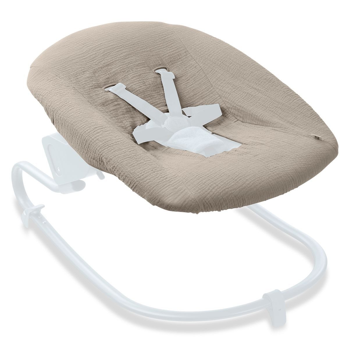 Hauck Hochstuhltablett Beige, Baumwolle, Bezug für Babywippe und Newborn Au günstig online kaufen