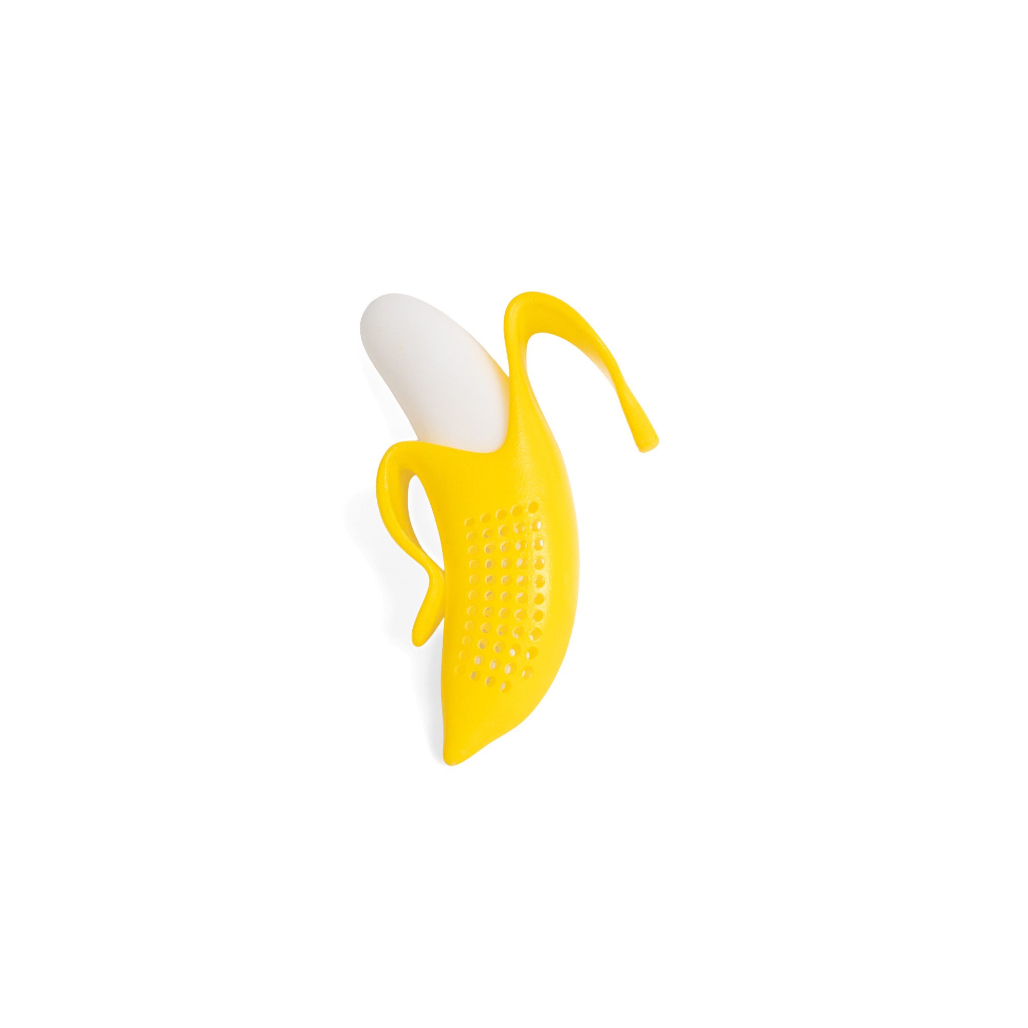 Helio Ferretti Teesieb Banane, Silikon, (Tee-Ei, 1-St., für losen Tee), ca. 11,5 x 6,8 x 3,3 cm