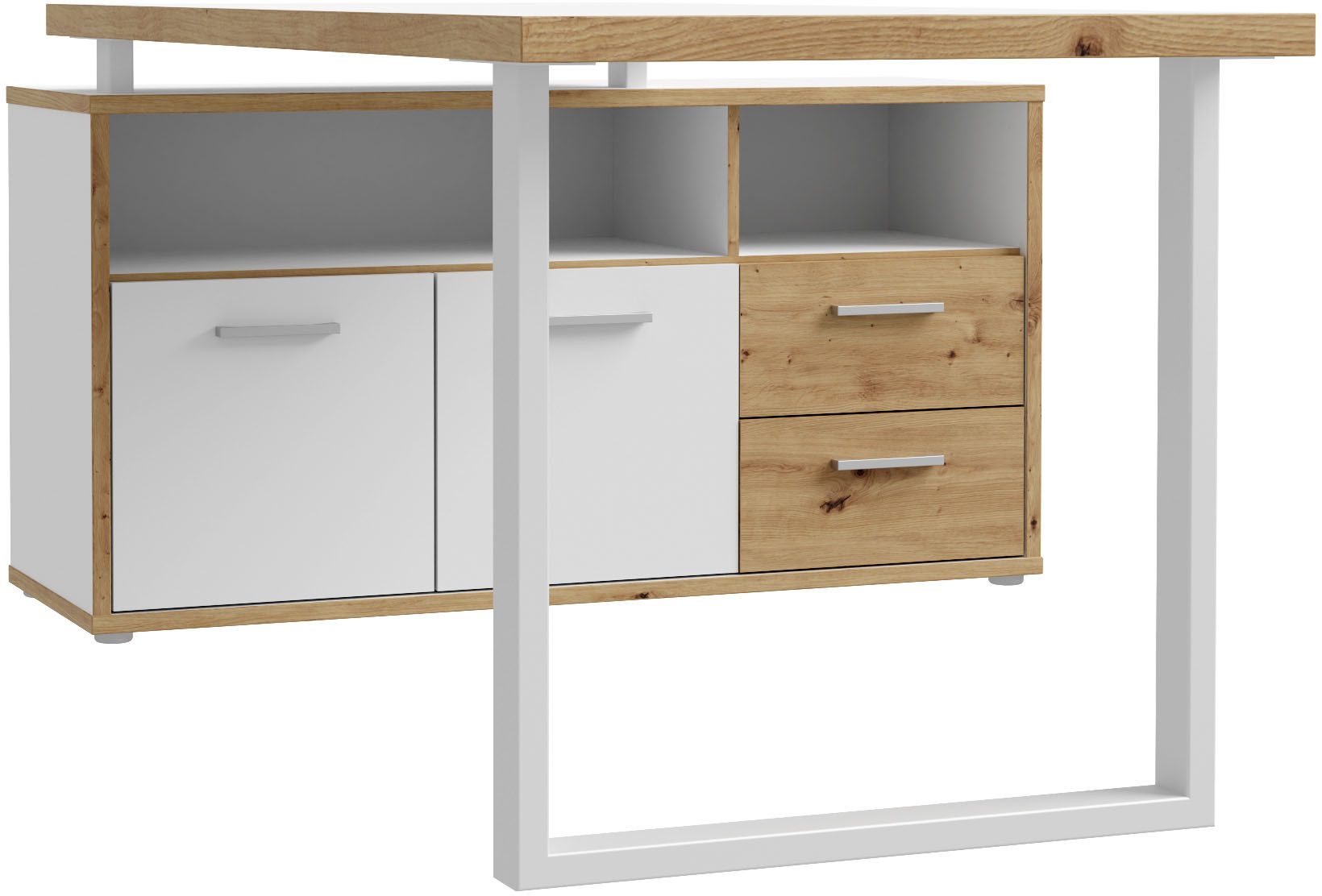 FORTE Schreibtisch Keflav, Breite 124,2 cm