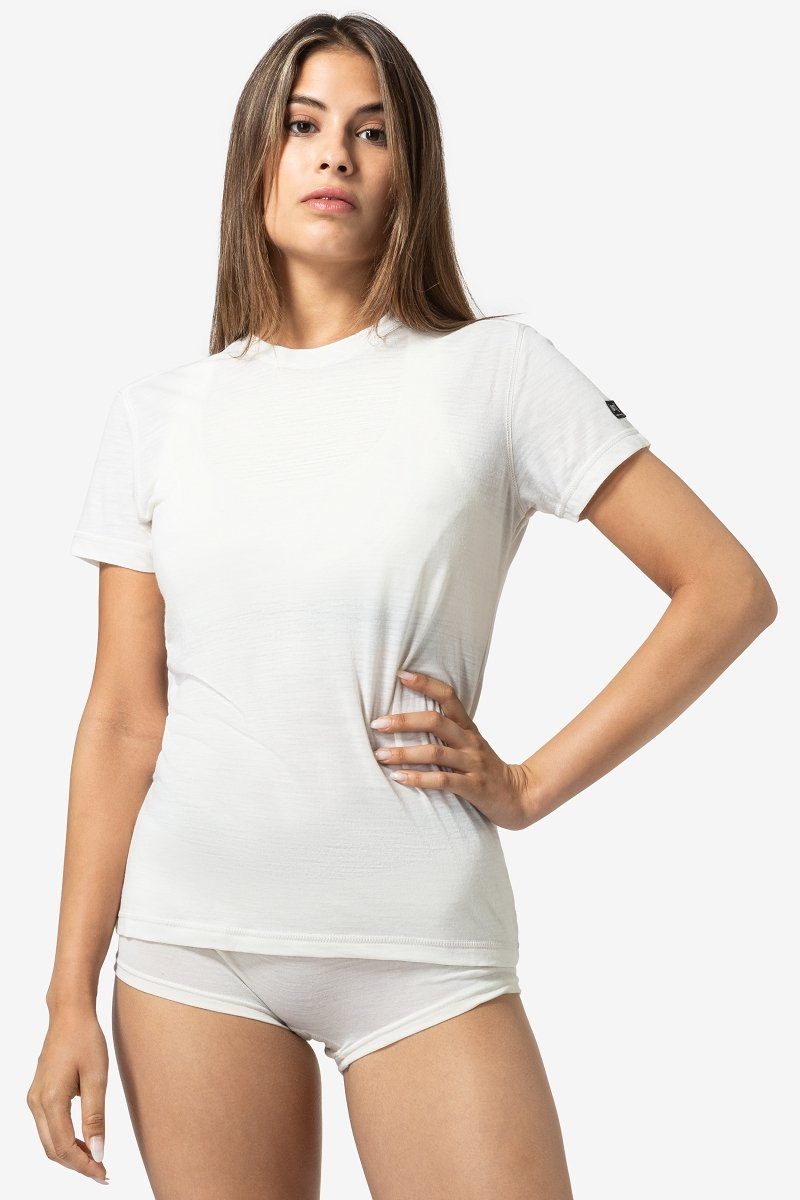 SUPER.NATURAL Funktionsshirt für Damen, Merino SIERRA140 TEE Funktionsunterwäsche, atmungsaktiv