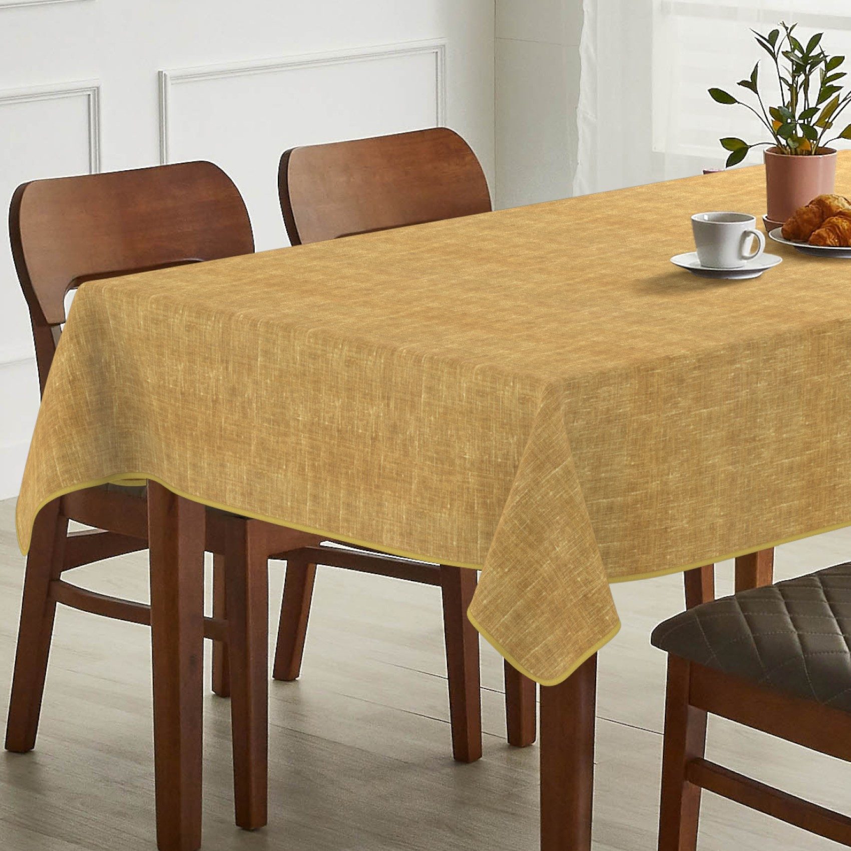 ANRO Tischdecke Alica Leinen Melliert Tischwäsche (Einzelstück 1-tlg), wass günstig online kaufen