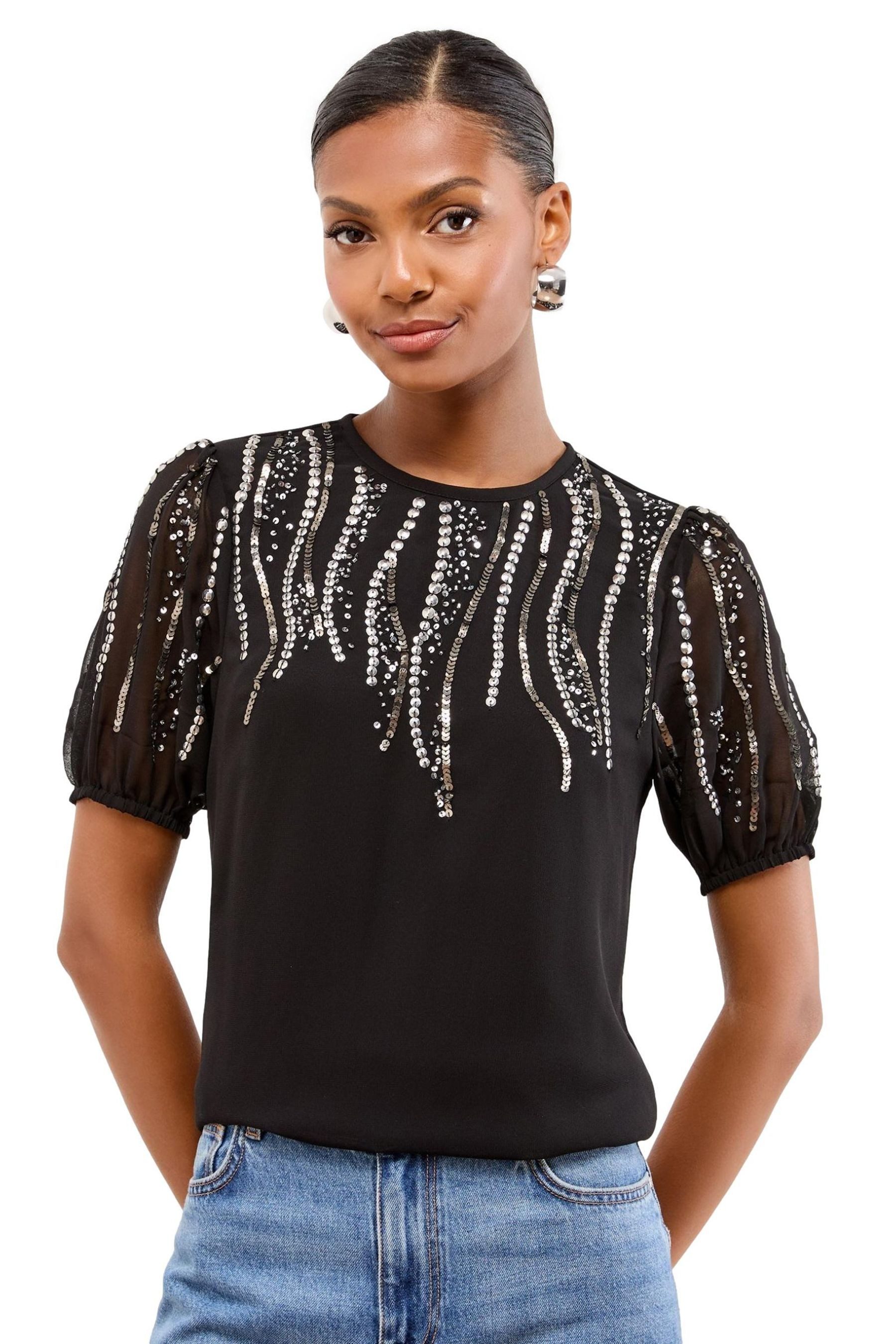 LIPSY T-Shirt Lipsy T-Shirt mit Puffärmeln, Regular (1-tlg) günstig online kaufen