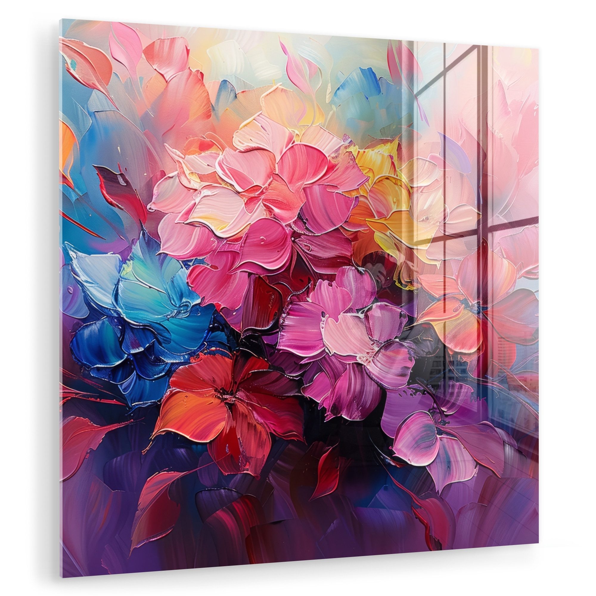 MuchoWow Acrylglasbild Blumen - Malerei - günstig online kaufen