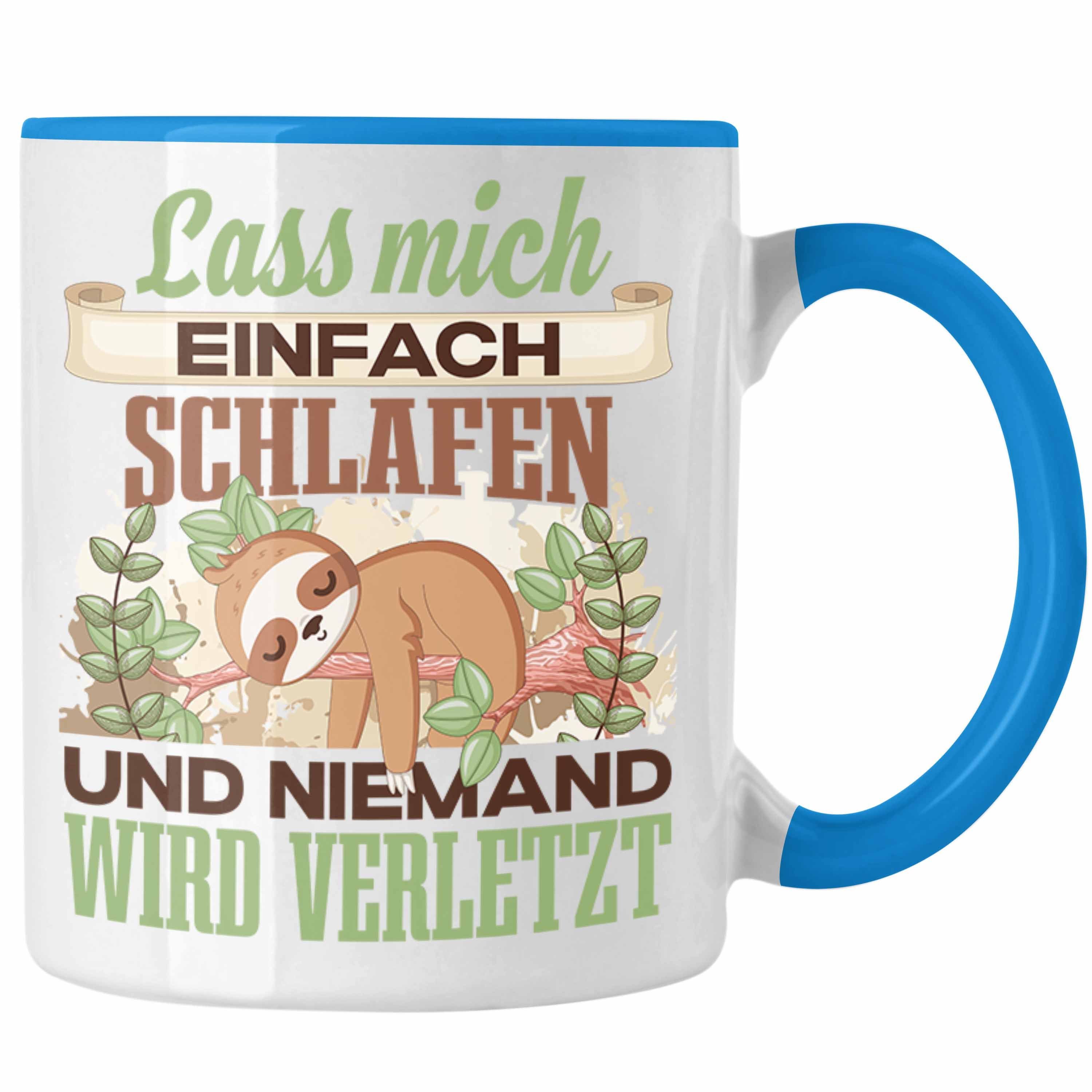 Trendation Tasse Trendation Schlafen Geschenk Lustiger Spruch Tasse