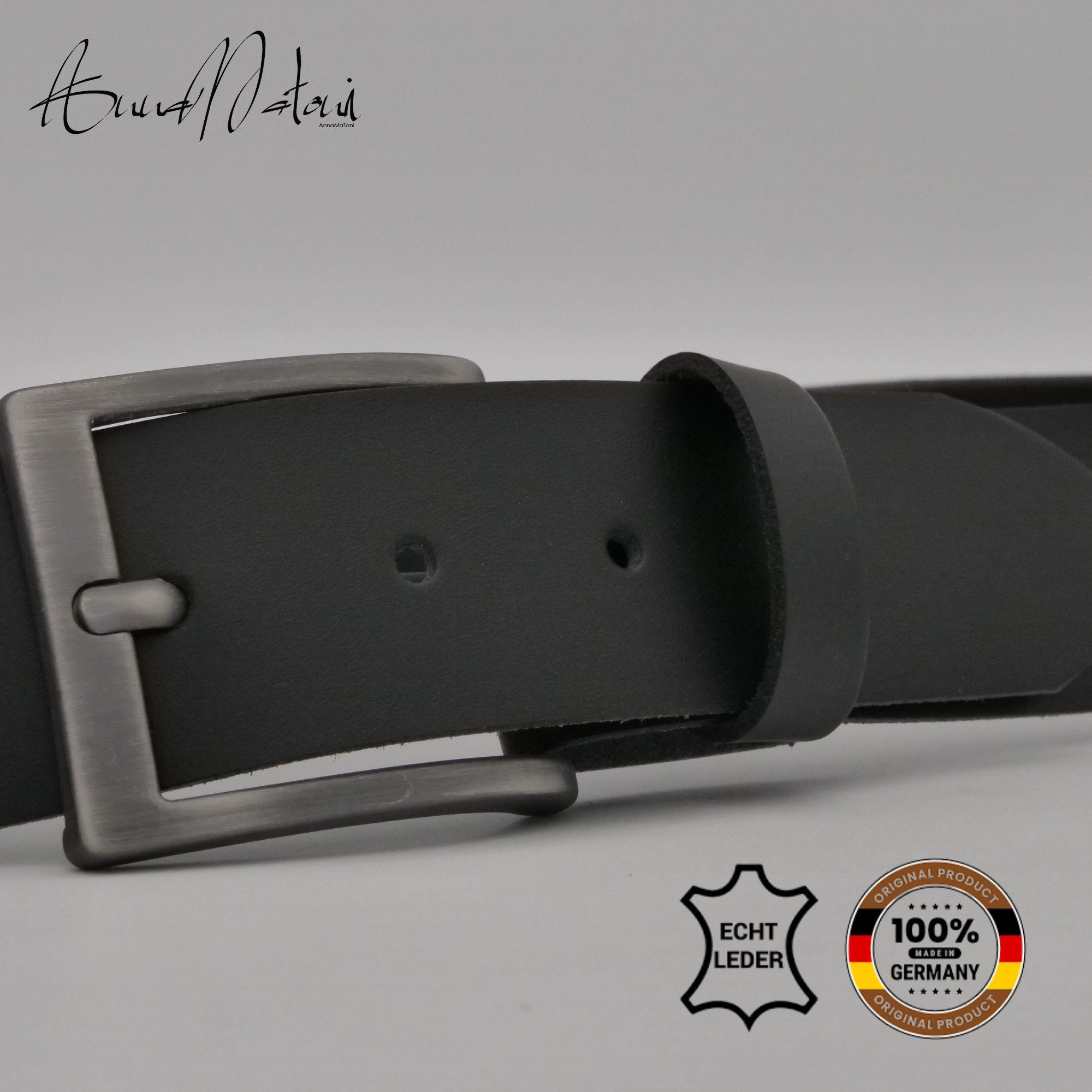 AnnaMatoni Ledergürtel AnnaMatoni Herren Ledergürtel Zeitloses Design Gürte günstig online kaufen