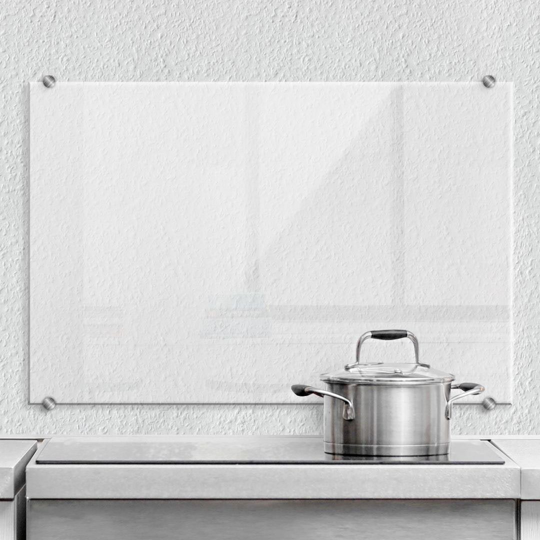 Wall-Art (1 Glas, Spritzschutz Herd-Abdeckplatte Transparent, tlg) Küche