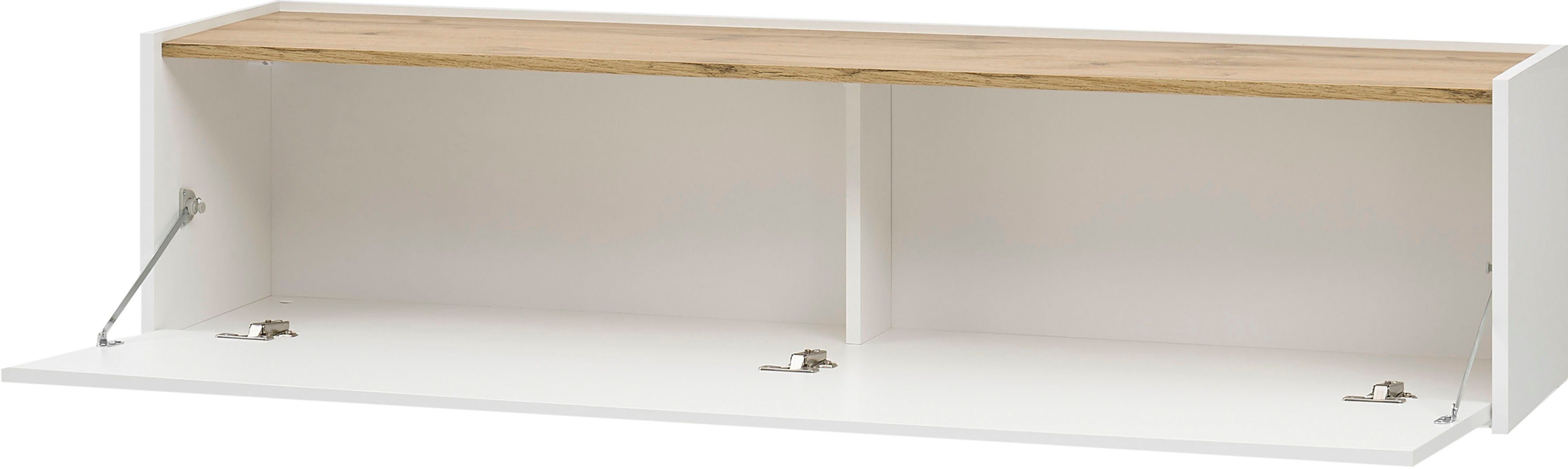 Home affaire Wohnwand City/Giron, moderne Anbauwand, Komplettset in vielen Farben verfügbar, (Set, 3-St), enthält zwei Hängeschränke & ein Wandpaneel