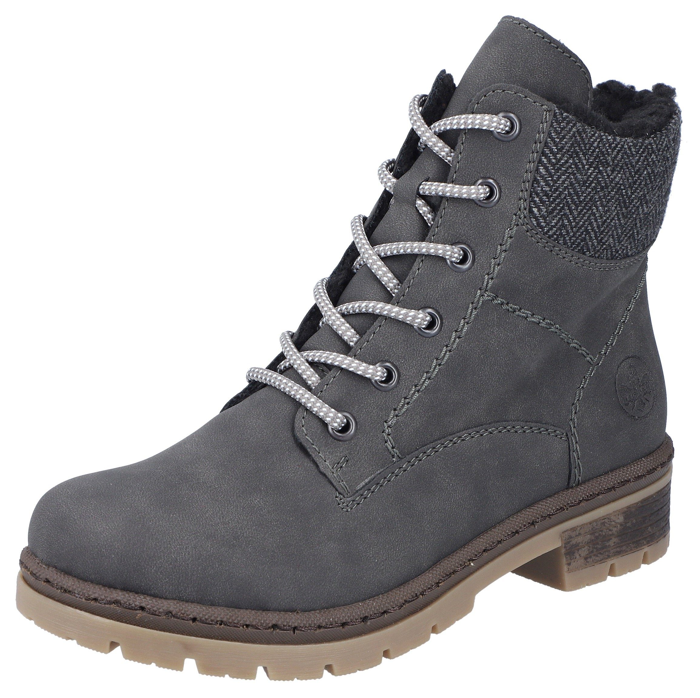 Rieker Winterstiefelette, Schnürboots, Stiefelette, Blockabsatz, mit günstig online kaufen