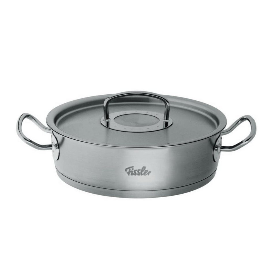 Fissler Bräter Original Profi Collection Rund Induktion Ø 24 cm, Edelstahl 18/10, Induktionsgeeignet