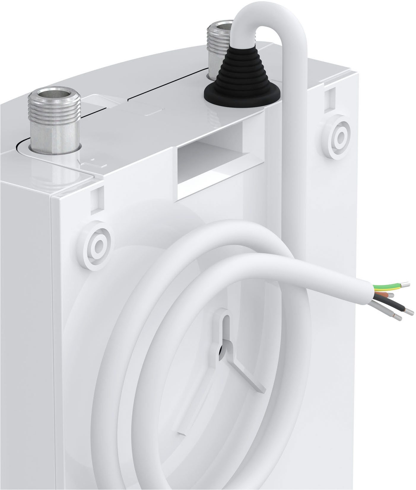 AEG Haustechnik Kompakt-Durchlauferhitzer DDLE Kompakt OT, elektronisch, min. 35 °C, 11/13 kW umschaltbar, Übertischmontage, für die Küche