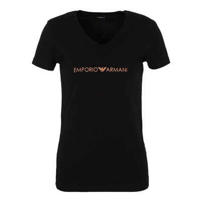Emporio Armani T-Shirt Loungewear Shirt V-Neck mit Markenschriftzug