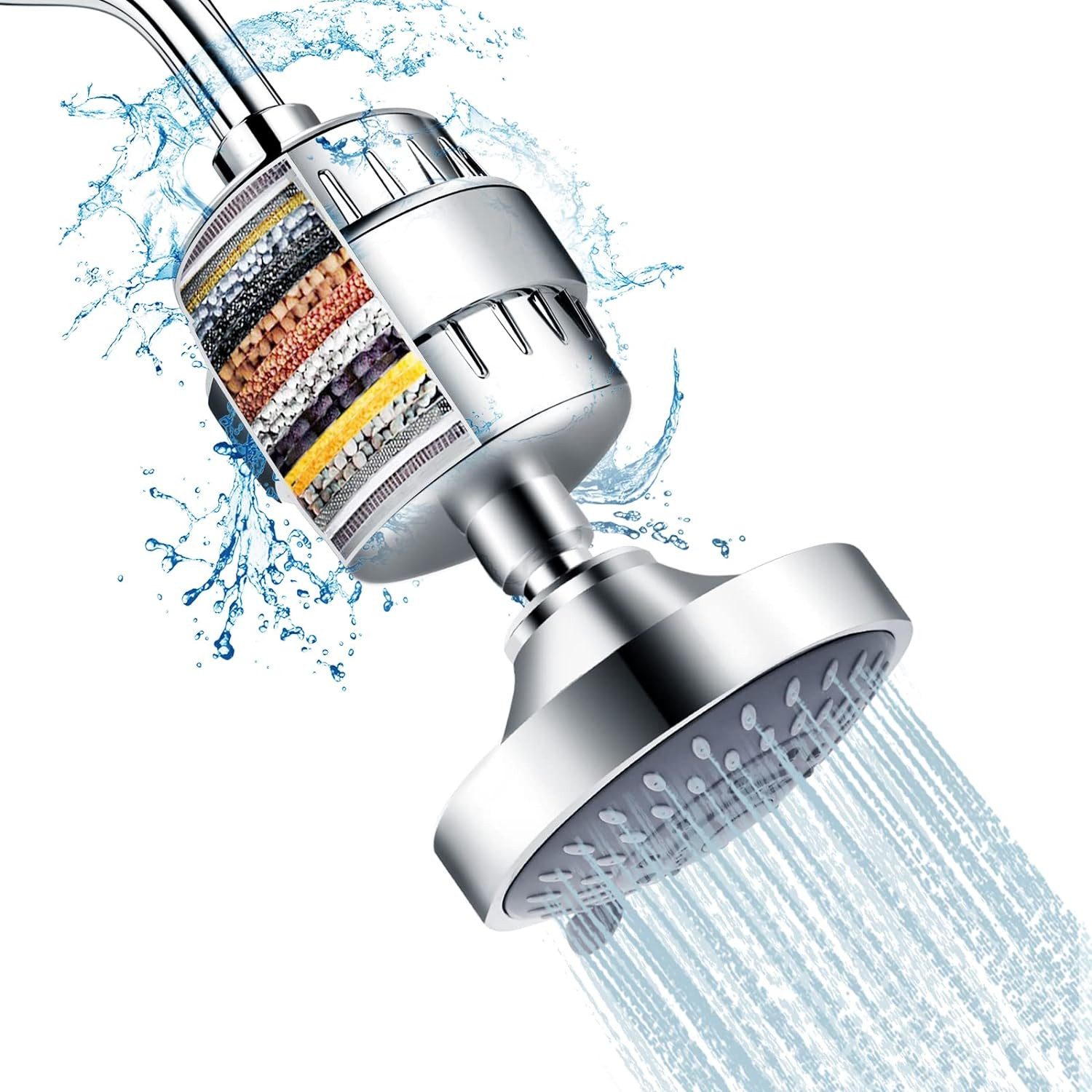 PFCTART Regenduschkopf FiltermitDuschkopfCombo15 Stufe FilterDeChlorination günstig online kaufen