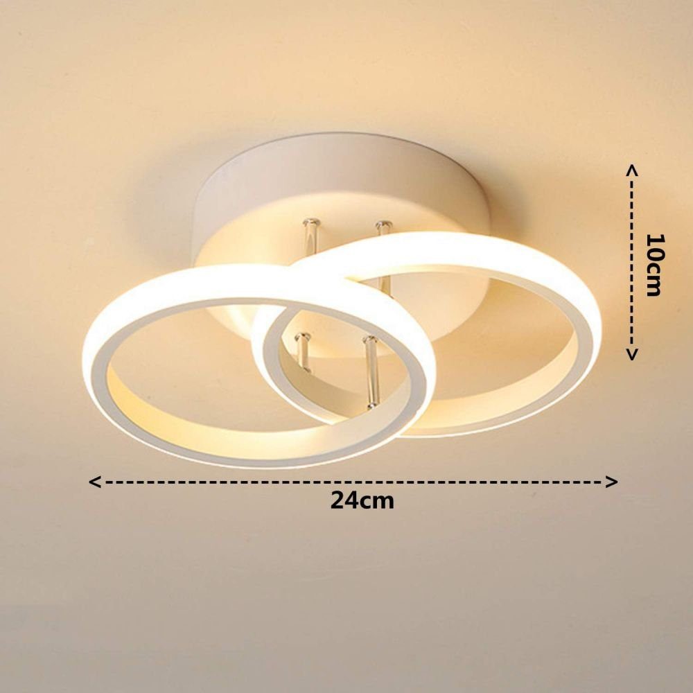 GelldG LED Arbeitsleuchte Deckenlampe, -Deckenlicht, weißes LED warmes weiße Moderne runde