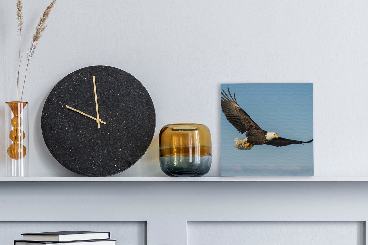 Leinwandbild für Wohnzimmer OneMillionCanvasses® St), (1 Leinwand Vogel Adler - Bilder - Schlafzimmer Raubvögel,