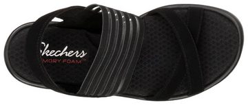 Skechers RUMBLERS-SOLAR BURST Keilsandalette, Sommerschuh, Sandale, Keilabsatz, mit Memory Foam