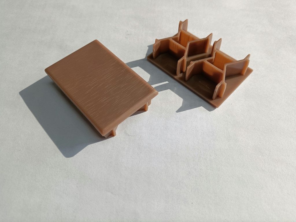 Outgarden Endkappe Endkappe für Alu-Co-Extrusion-Board Teak