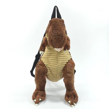 Kögler Kinderrucksack Kinder Rucksack Dinorucksack T-REX braun mit Tragegriff