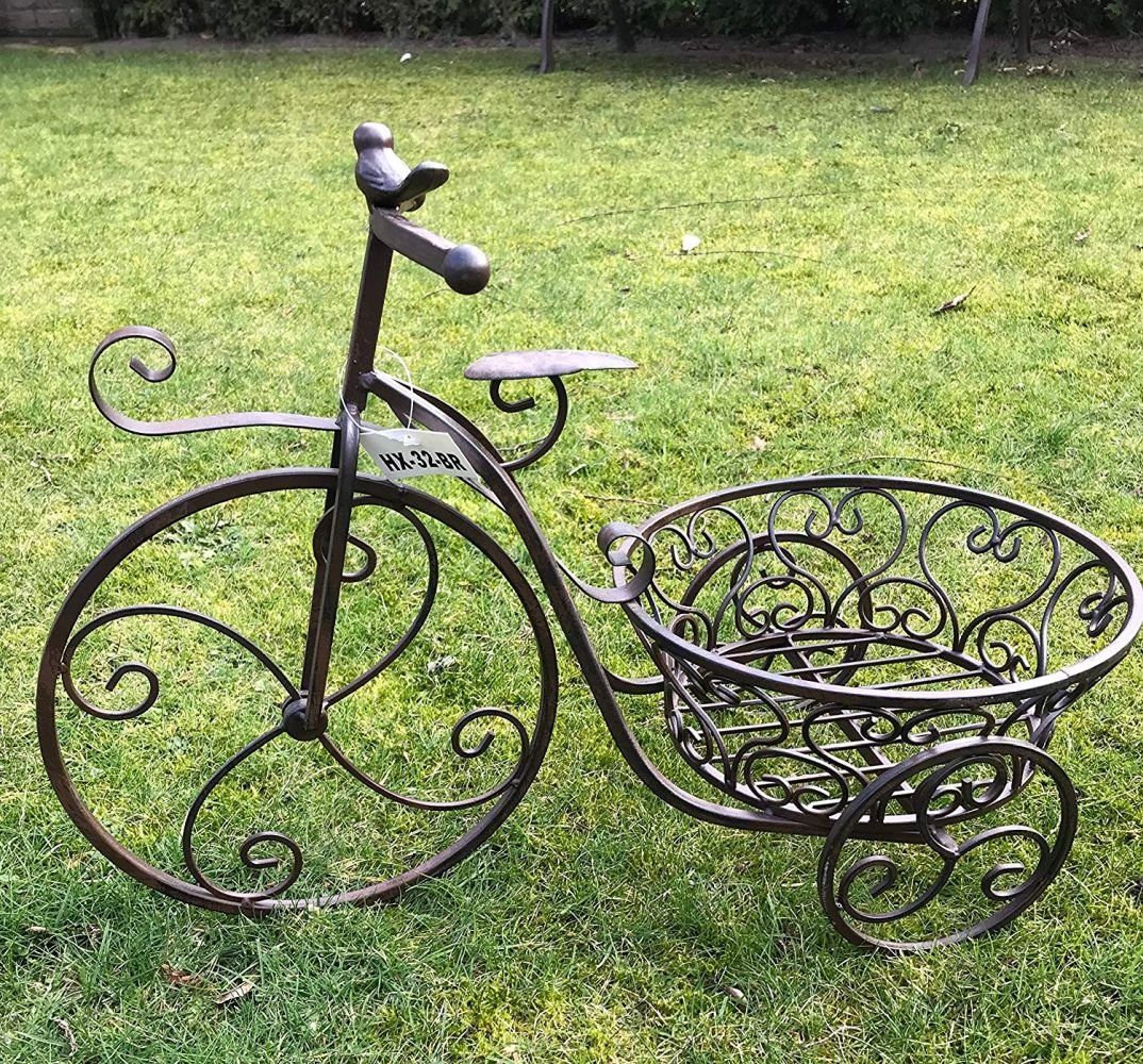 Blumentopfhalter x x Metall Pflanzfahrrad cm, 55 Pflanzrad Pflanzkorb Übertopf Blumentopf Gartendeko 27,5 Moritz 37