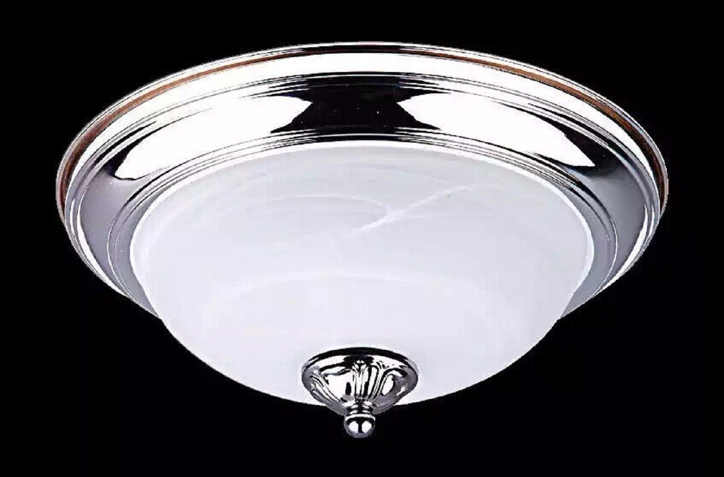 JVmoebel Deckenleuchte Glas Deckenlampe Lampen Lüster Deckenleuchter Silber Neu, Keine Funktionen, Leuchtmittel wechselbar, Made in Europe