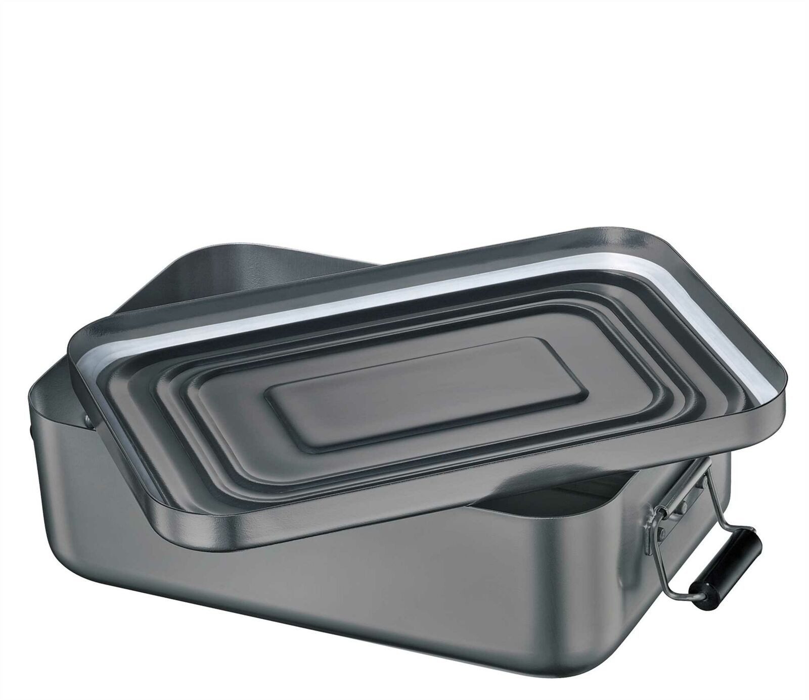 Küchenprofi Salatbox Küchenprofi Lunchbox rechteckig Aluminium anthrazit 23 x 15 x 6,5 cm, Aluminium, (Lunchbox)
