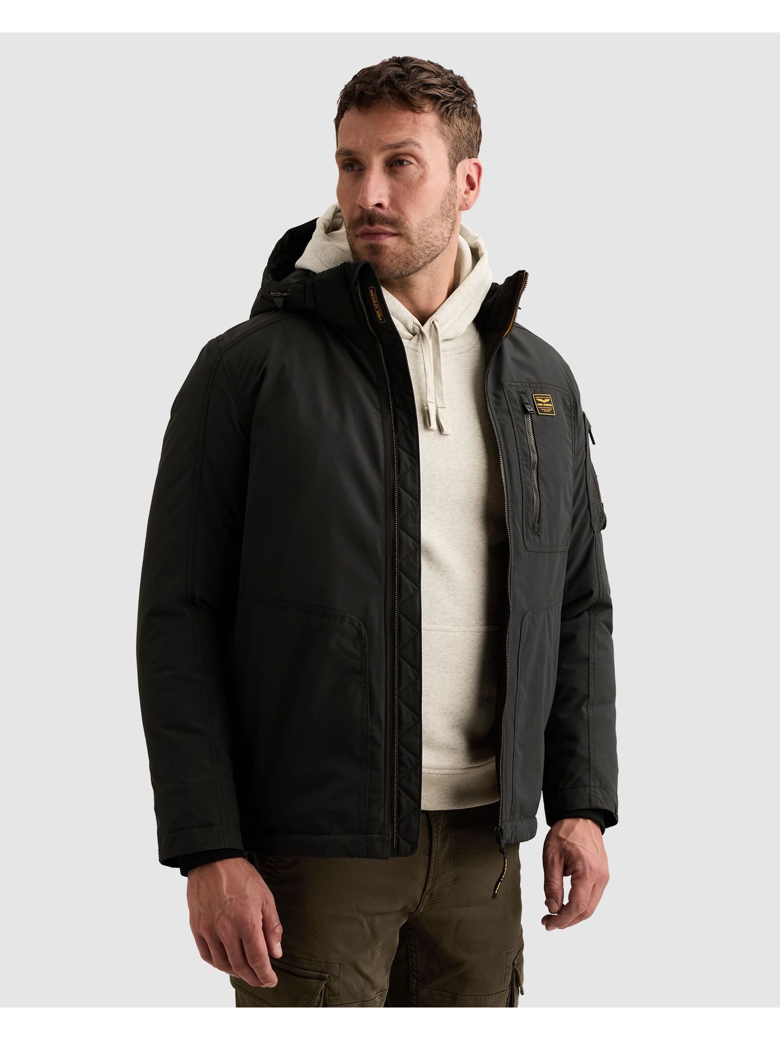 PME LEGEND Outdoorjacke CONESTOGA Dasrip mit abzippbarer Kapuze, wasserabweisend, Regular Fit