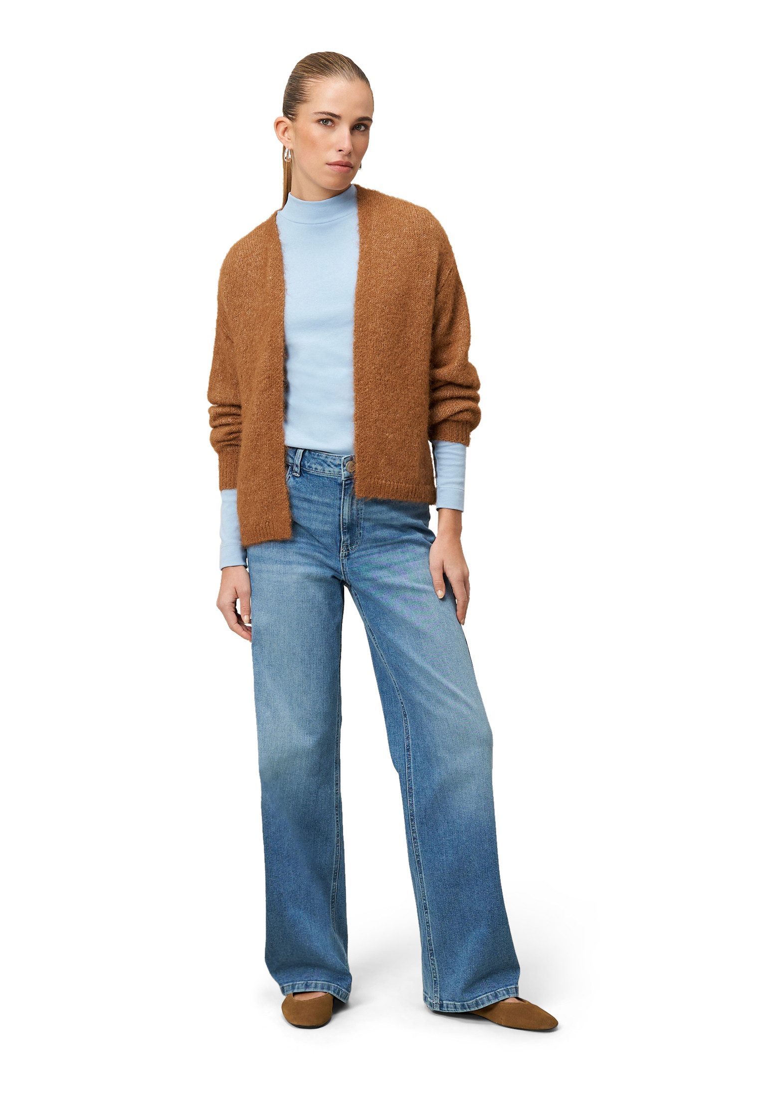 Zero Strickjacke Damen offener Style (1-tlg)