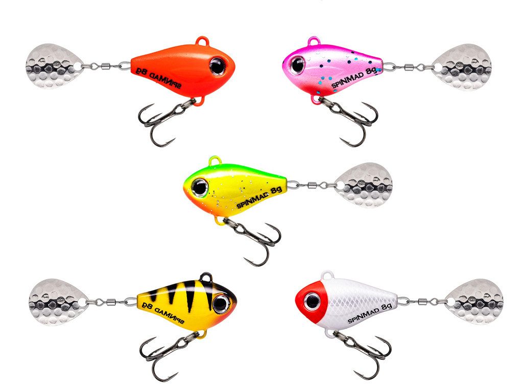SpinMad Kunstköder SpinMad - Jigmaster 8 g Starterset - Trüb, (Starterset 8 g trüb, 5-St. SpinMad Originals 15 Farben), Effektiver Lauf, Exzellente Verarbeitung