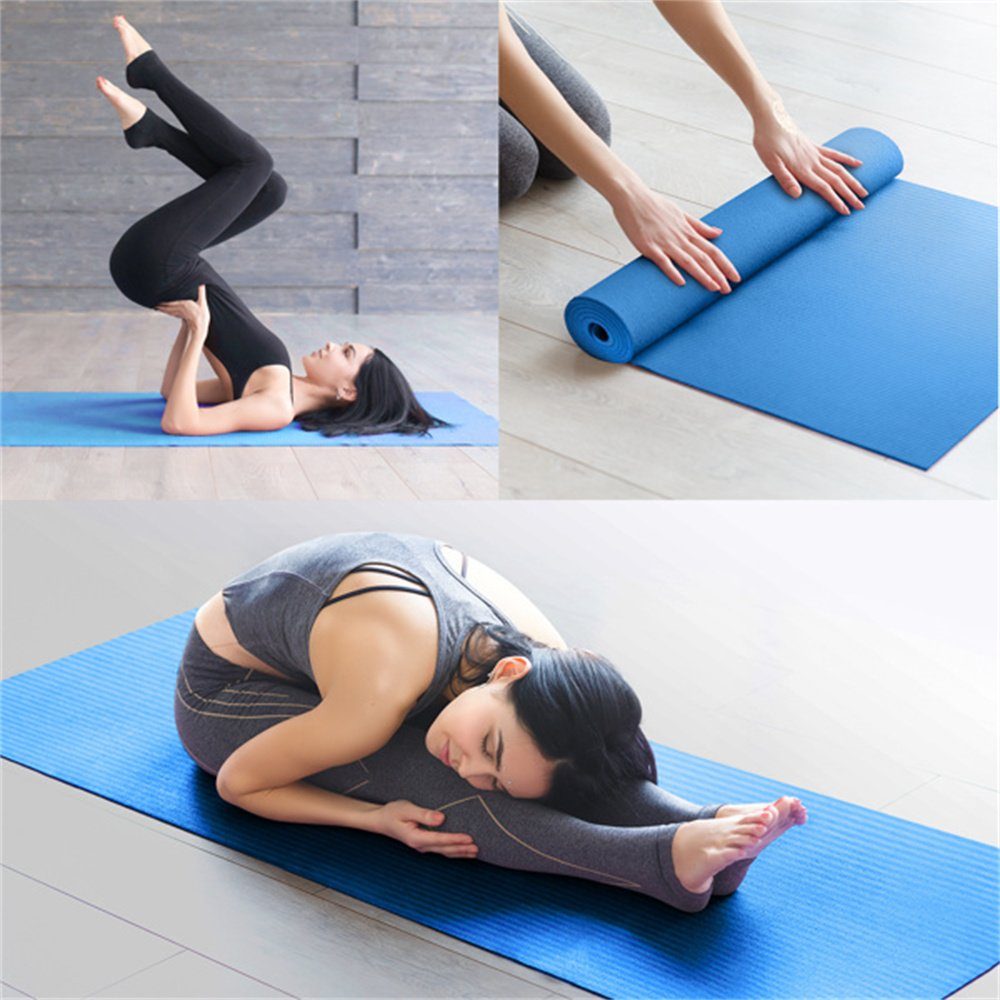 Yogamatte 15mm dicke rutschfeste Turnhalle Fitness Fitness Pilates Trainingsmatt 