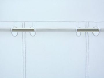 Scheibengardine Scheibengardine Rawlins 45x140cm, Clever-Kauf-24, Ösen (1 St), transparent