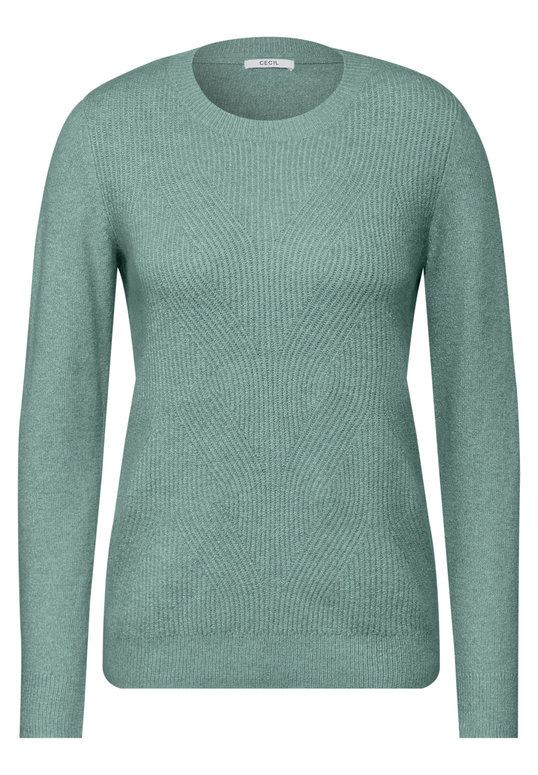 CECIL Strandpullover TOS_Cosy cable_mix iced salvia günstig online kaufen