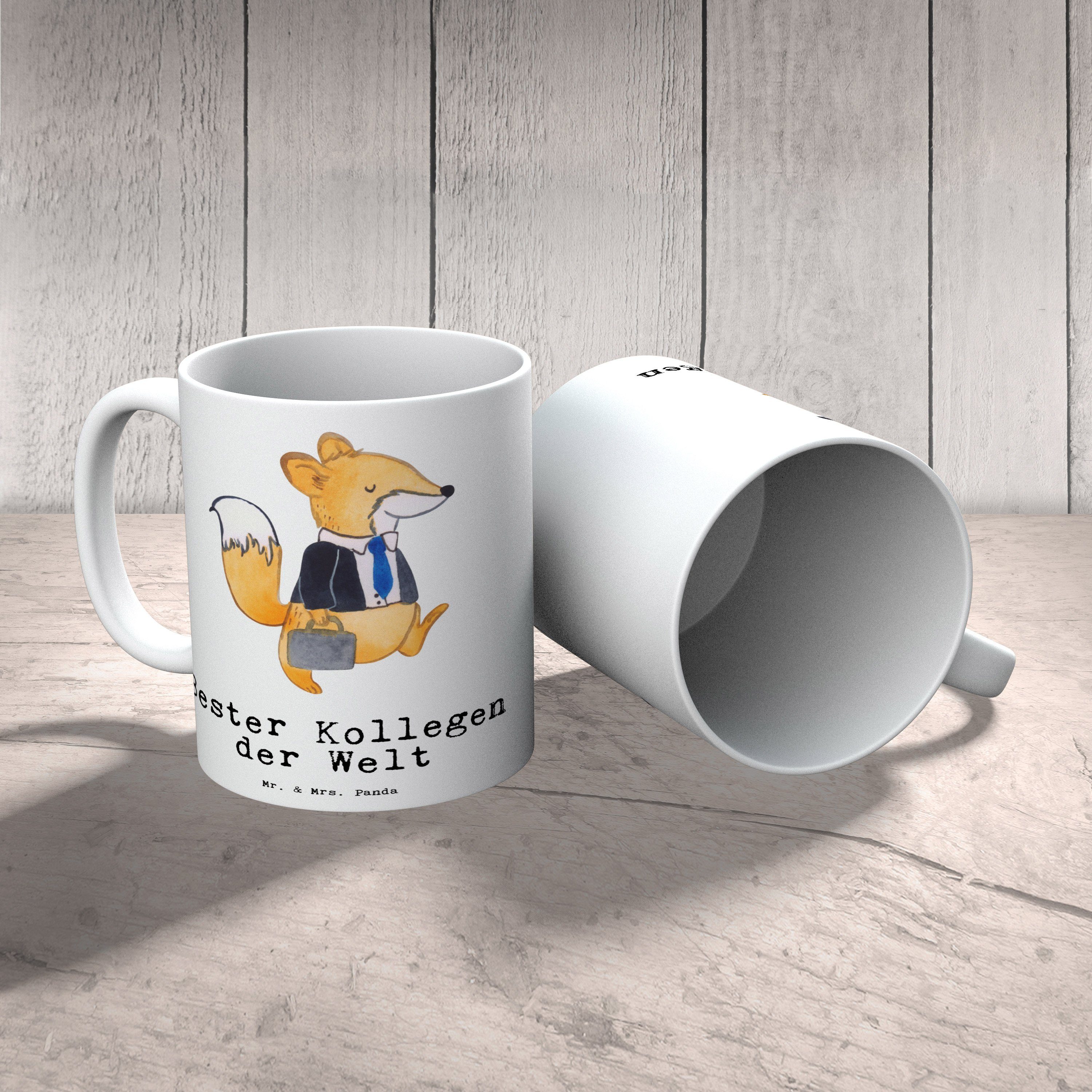 - Bester Schenken, Mr. der Mrs. & Tasse Kollegen Panda Danke, Abschiedsgeschenk, Arbeit, Kaffeebecher, Geburtstag, Weiß - Büro, Welt Kaffeetasse, Keramik Fuchs Becher, Geschenk, Tee,