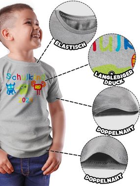 Shirtracer T-Shirt Schulkind 2024 Monster (1-tlg) Einschulung Junge Schulanfang Geschenke