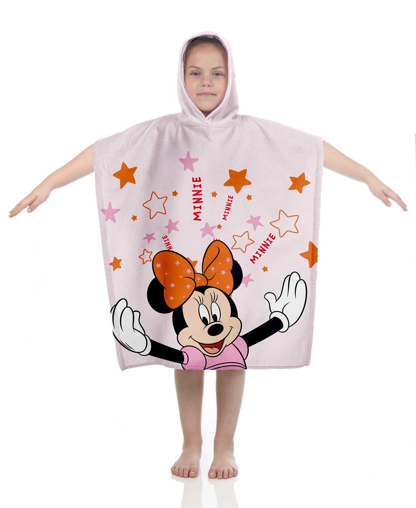 Badeponcho Minnie Mouse Badeponcho Poncho mit Kapuze 60 x 120 cm