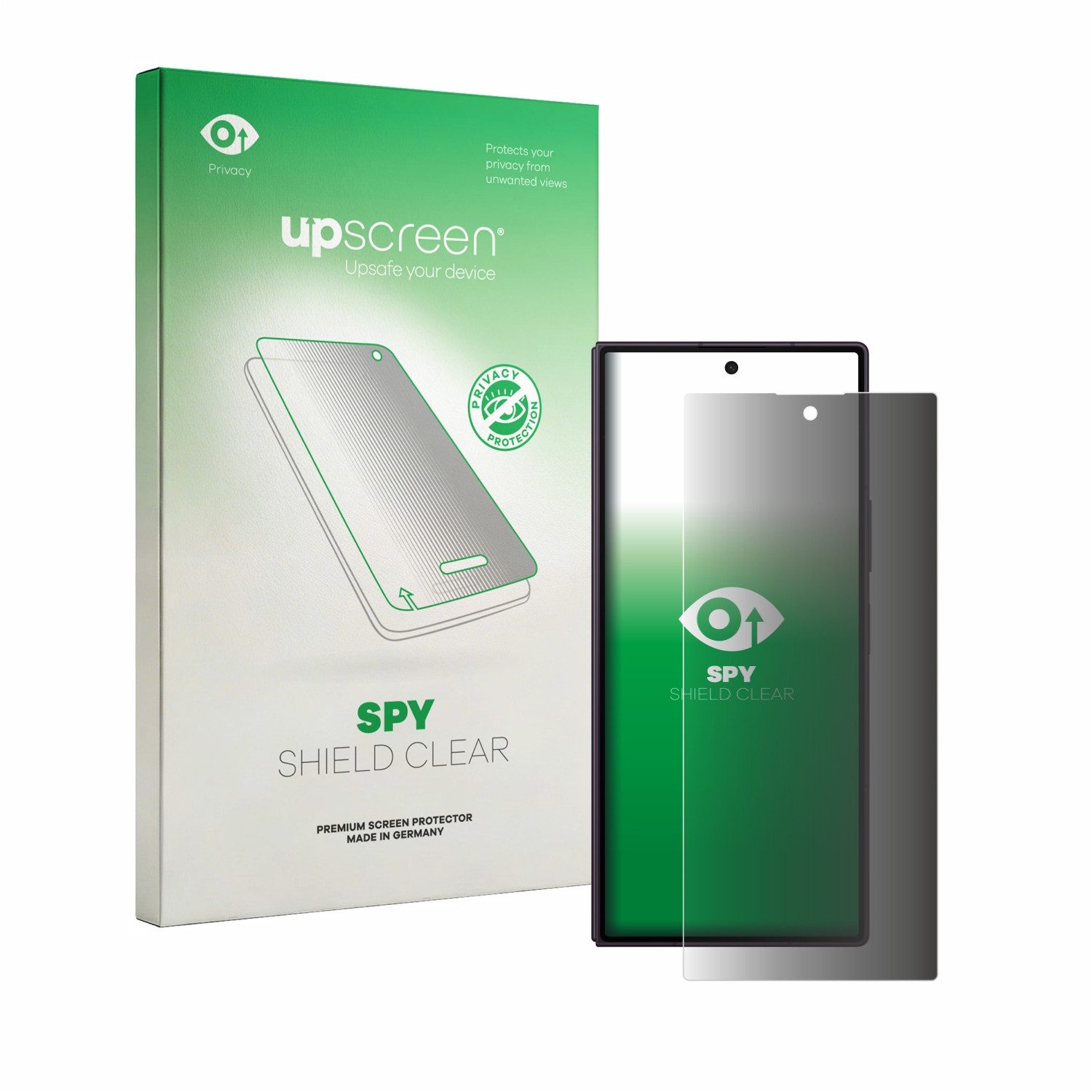 upscreen Displayschutzfolie Sichtschutzfolie für Samsung Galaxy Z Fold 8 Ultra, Anti-Spy Privacy Sichtschutz Blickschutzfolie Blaulicht-Schutz