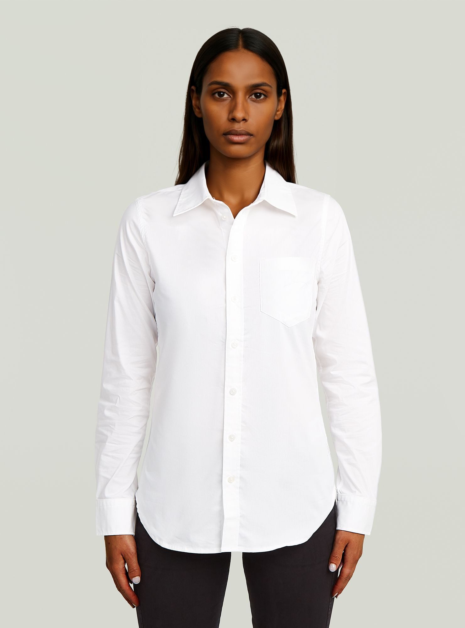 G-Star slim ribbed long sleeve t-shirt in beige with mock neck