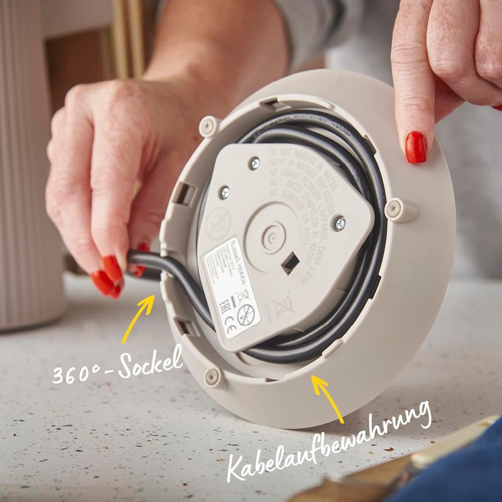 RUSSELL HOBBS Wasserkocher RUS 26751-70 Bronte Stein, Naturstein für rustikalen Look – Bild 5 von 5