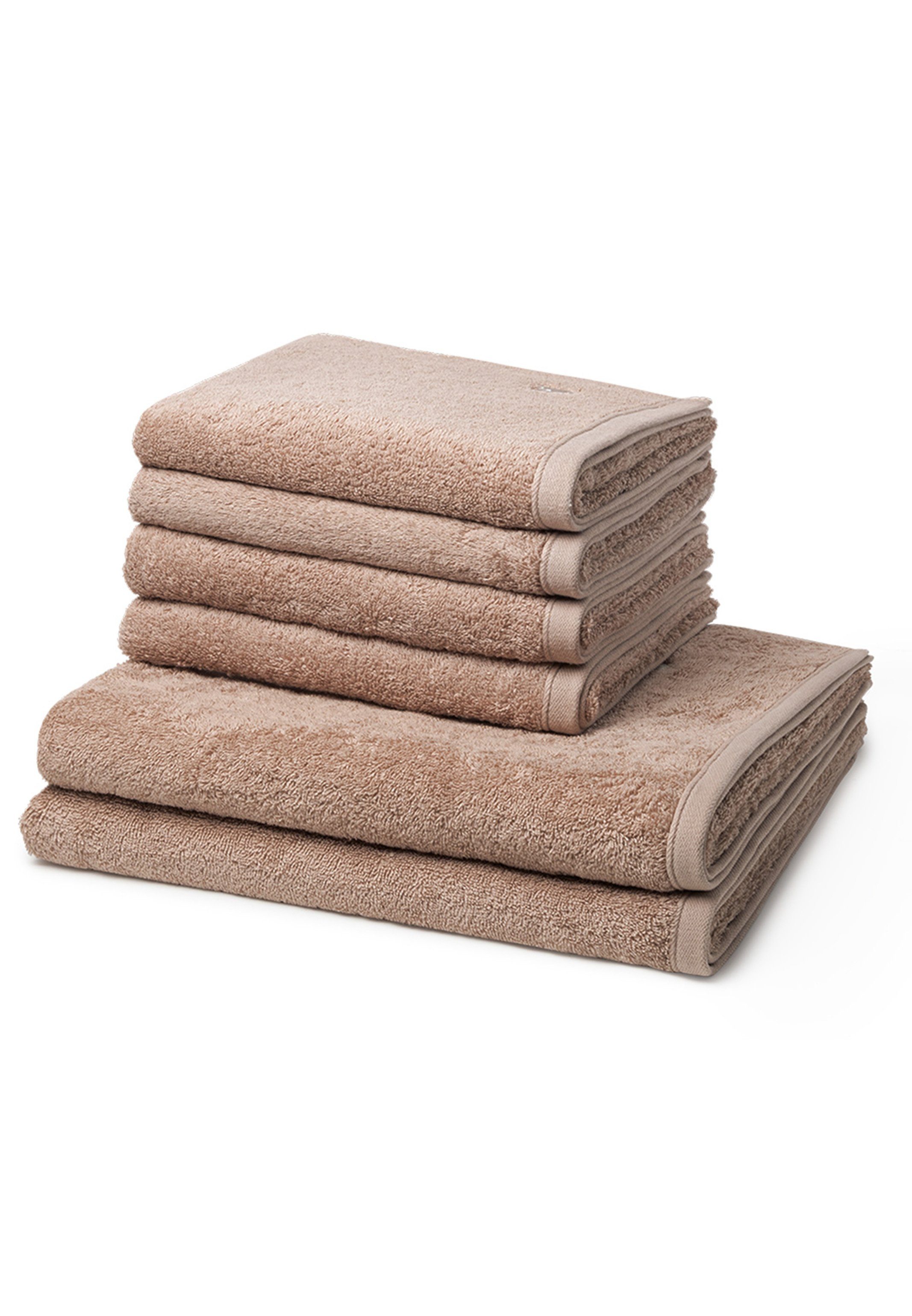 ROSS Handtuch Set Vita, Walkfrottee, (Spar-Set, 6-tlg), 4 X Handtuch 2 X  Duschtuch - im Set - Baumwolle - Weich und saugstark