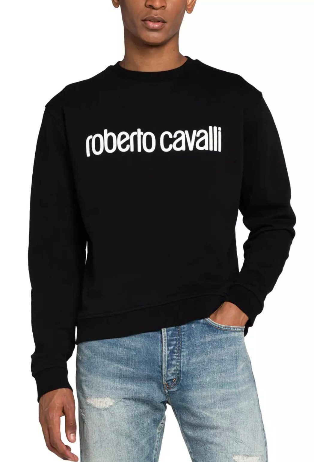 roberto cavalli Sweatshirt Firenze Logo Monogramm günstig online kaufen