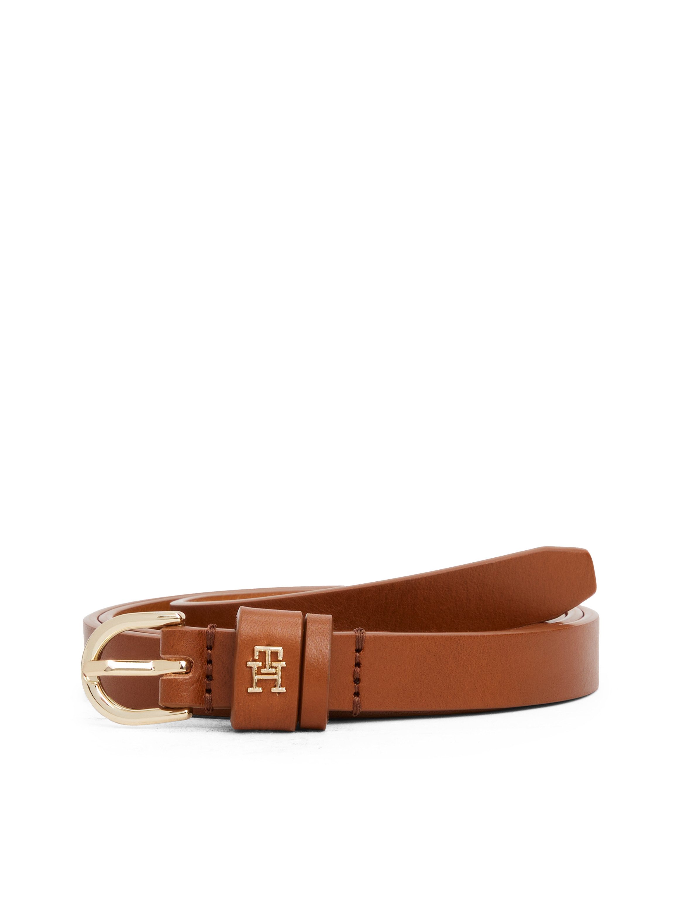 Tommy Hilfiger Ledergürtel ESSENTIAL EFFORTLESS 1.5 Ovale Einfachdornschließe, Logoemblem