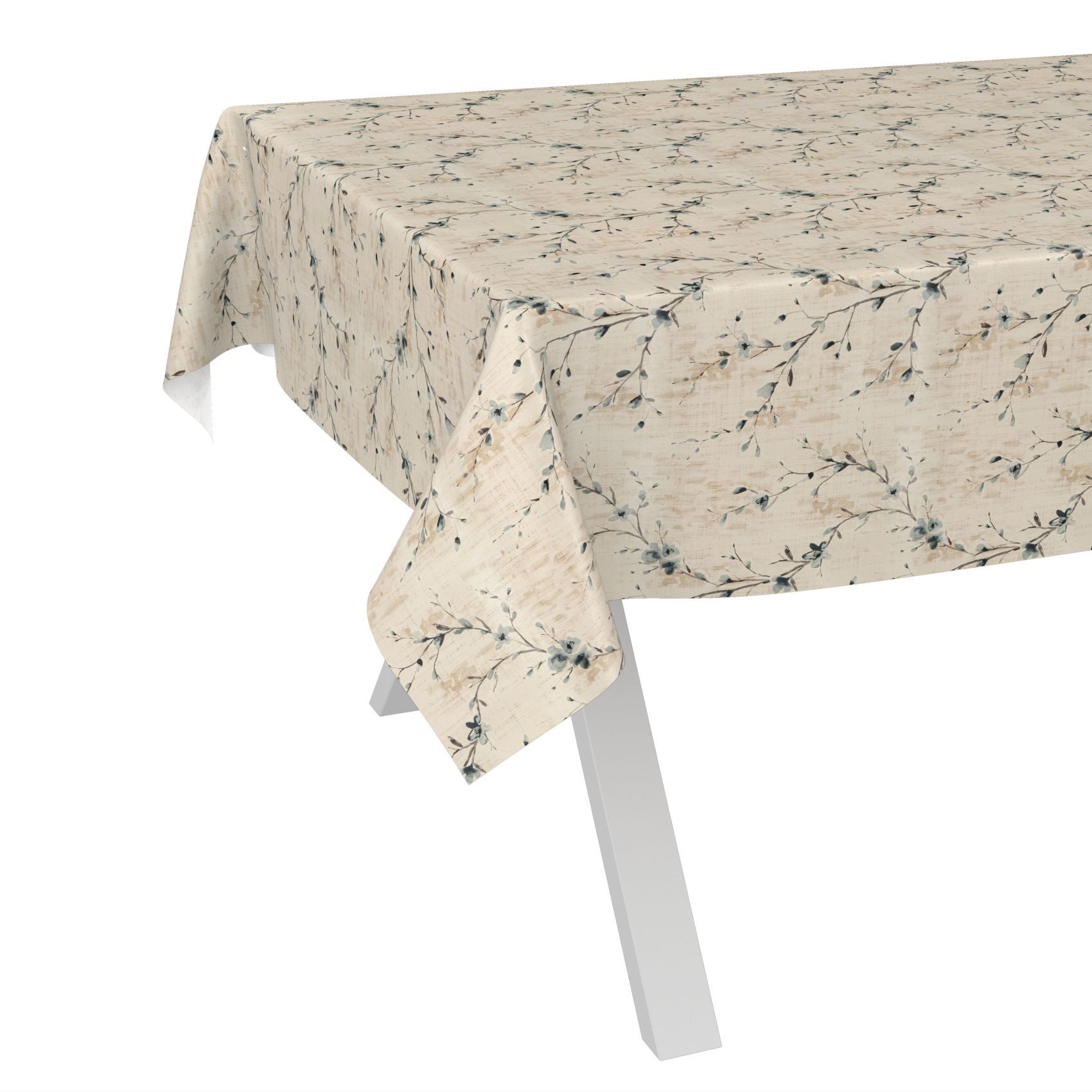 ANRO Tischdecke Wachstuch abwaschbar Kiev Tischwäsche Gartentischdecke (Einzelstück 1-tlg), wasserabweisend pflegeleicht Vintage Beige 100x140cm