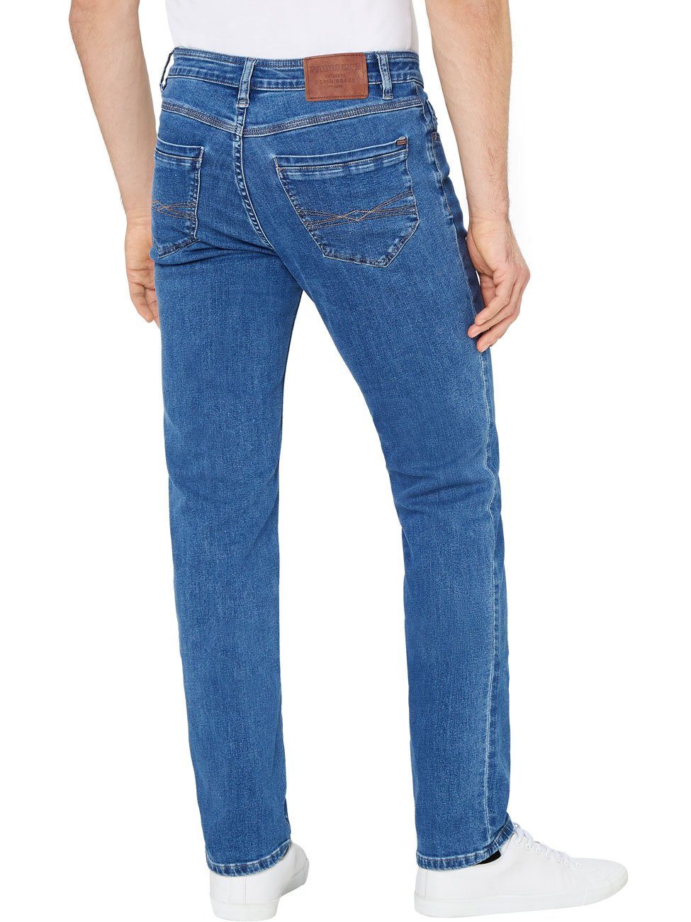 PIPE RANGER Slim-fit-Jeans stone mit Paddock's medium Stretch blue