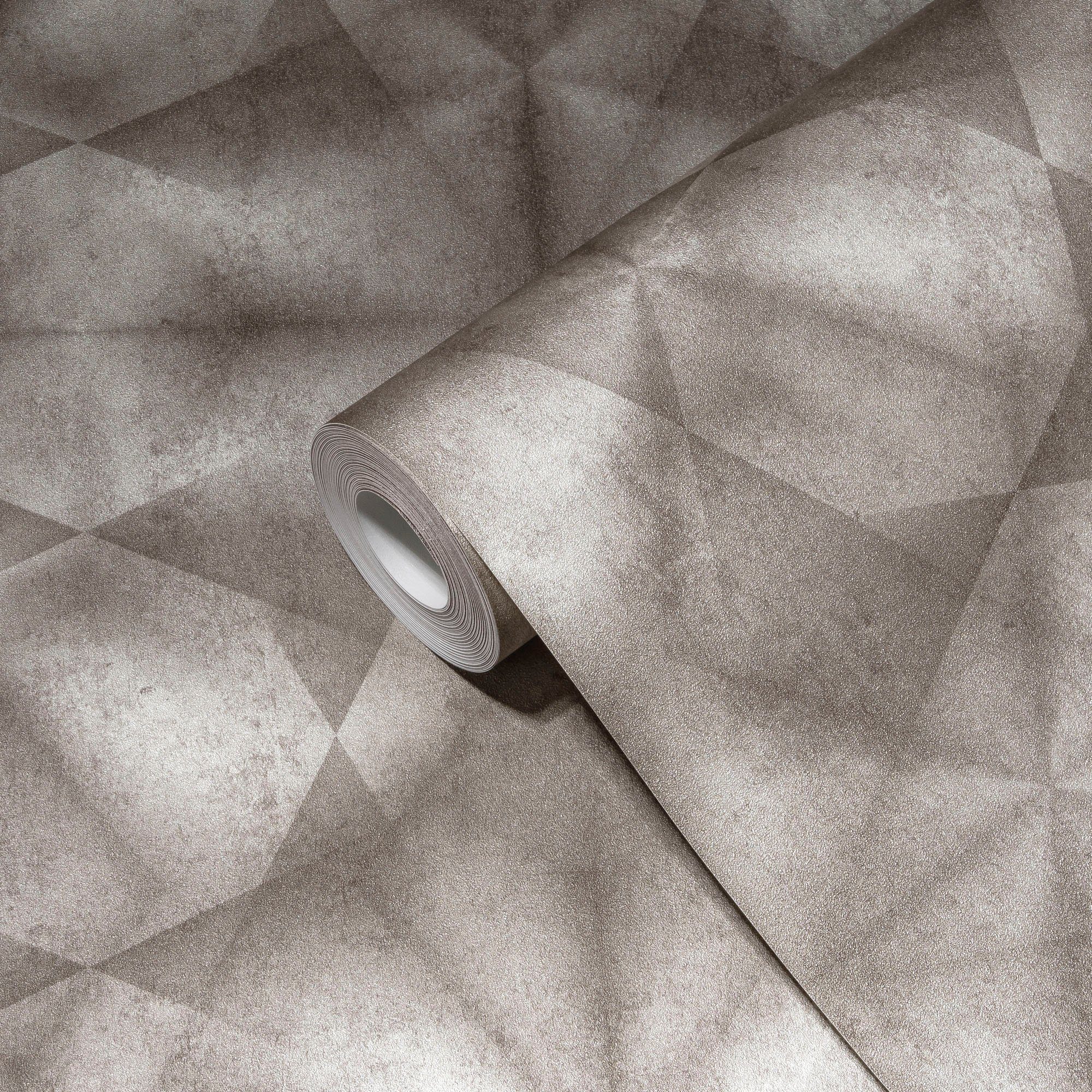 living walls Vliestapete My Home My Spa, leicht strukturiert, 3D-Optik, Motiv, geometrisch, Design Tapete 3D Effekt Tapeten Wohnzimmer Schlafzimmer Küche Design