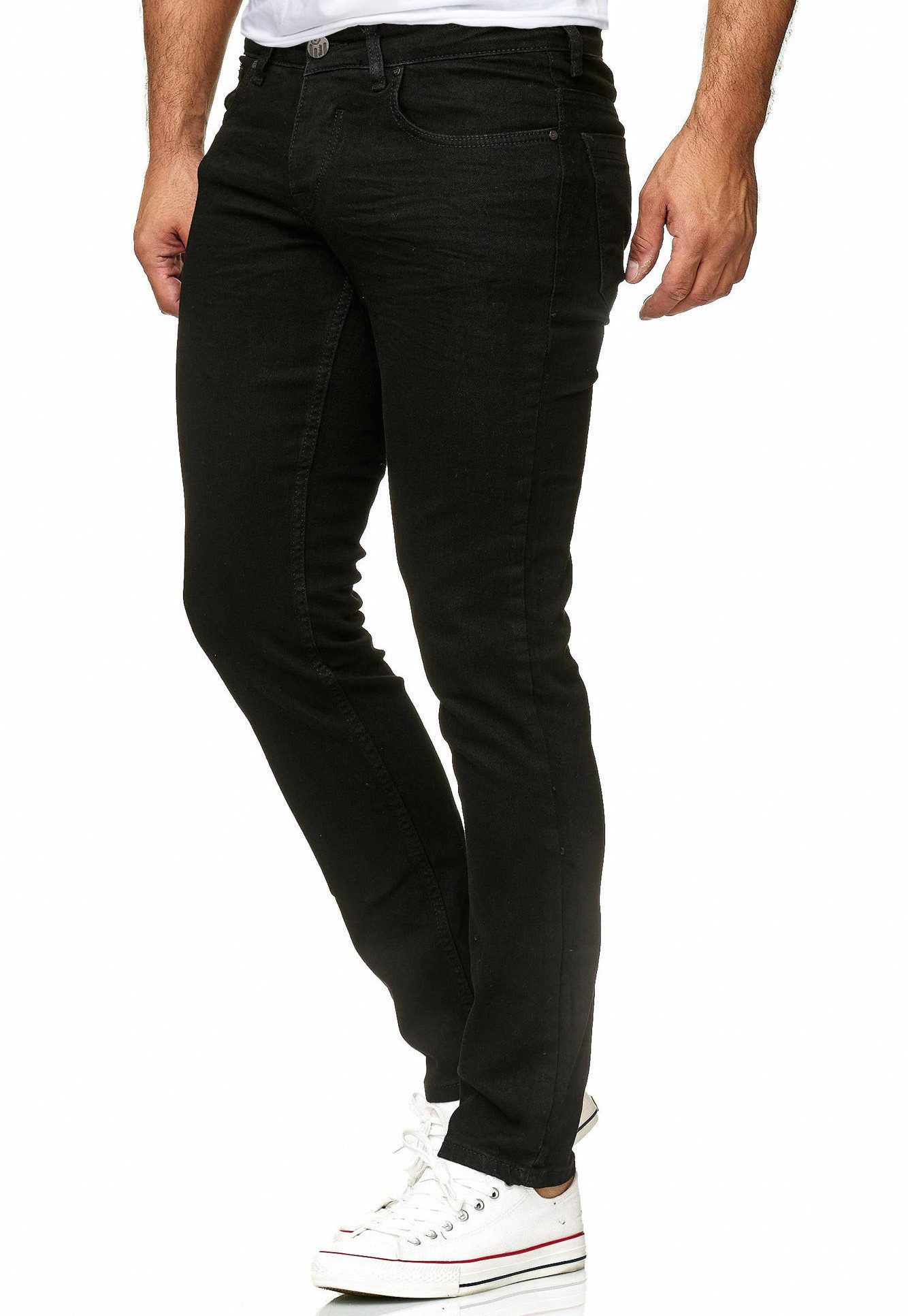 Reslad Stretch-Jeans Reslad Jeans-Herren Slim Fit Basic Style Stretch-Denim Jeans-Hose Stretch Jeans-Hose Slim Fit