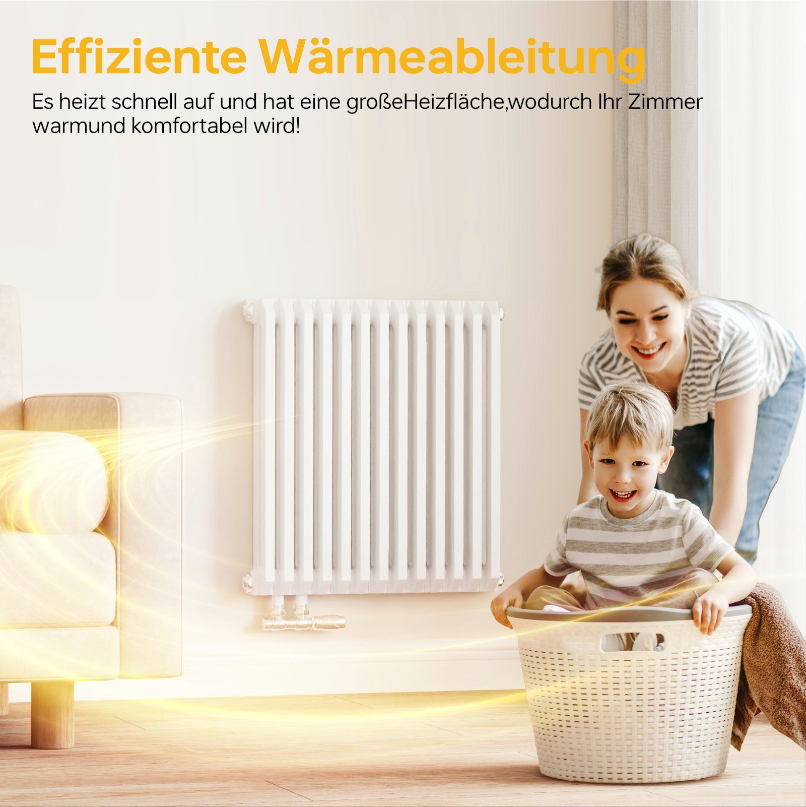 EMKE Heizkörper Design Paneelheizkörper D-form Kompaktheizkörper günstig online kaufen
